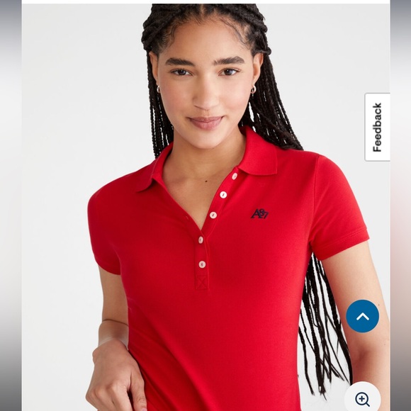 Aeropostale Tops - Y2K style Red Aeropostale Polo